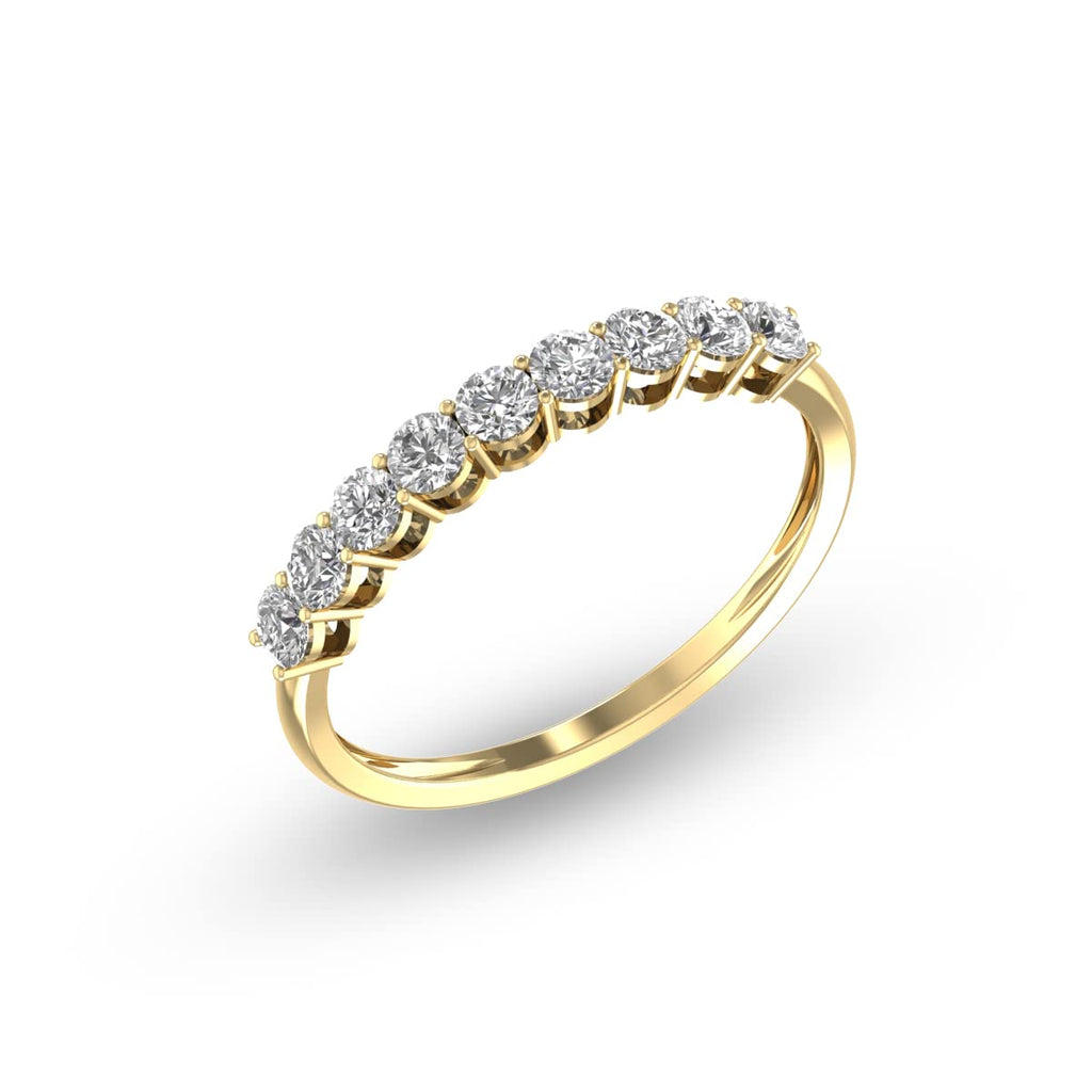 Malaga - 14k White Gold 1.50 Carat Round Straight Natural Diamond  Anniversary Ring @ $5700| Gabriel & Co.